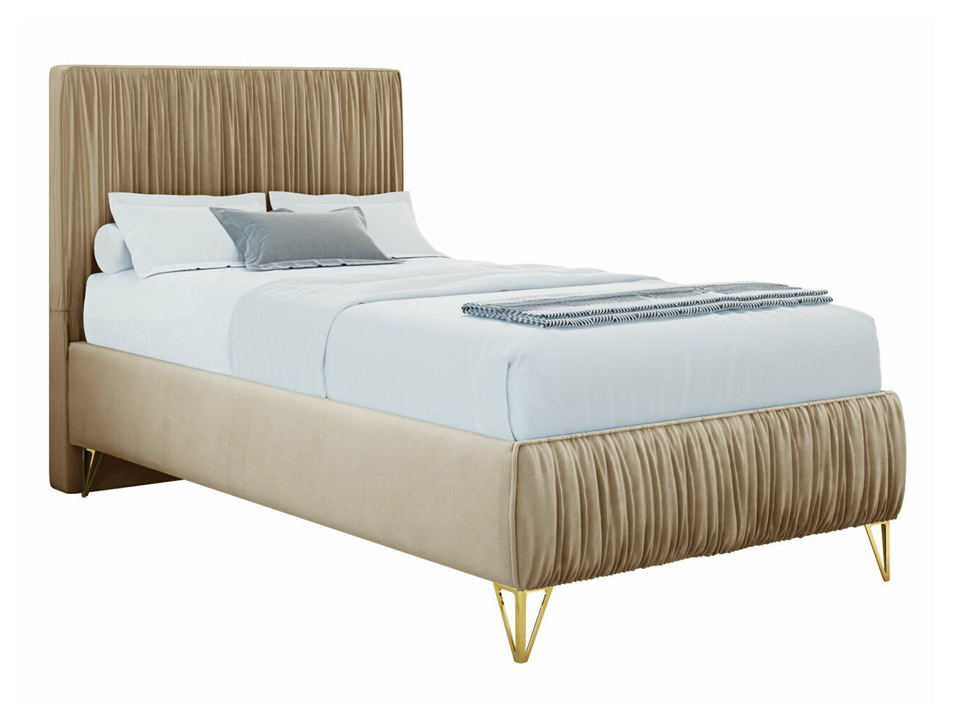 Lit continental Logan 112 (Amor Velvet 4304)