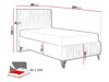 Lit continental Logan 112 (Amor Velvet 4311)