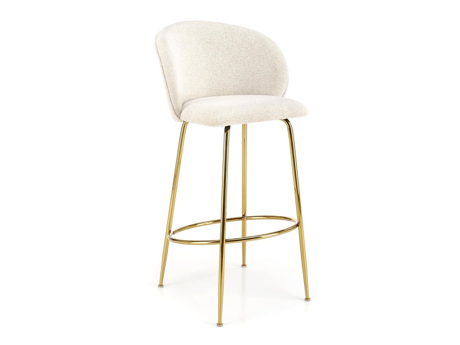 Chaise de bar Houston 1554 (Crème + Doré)