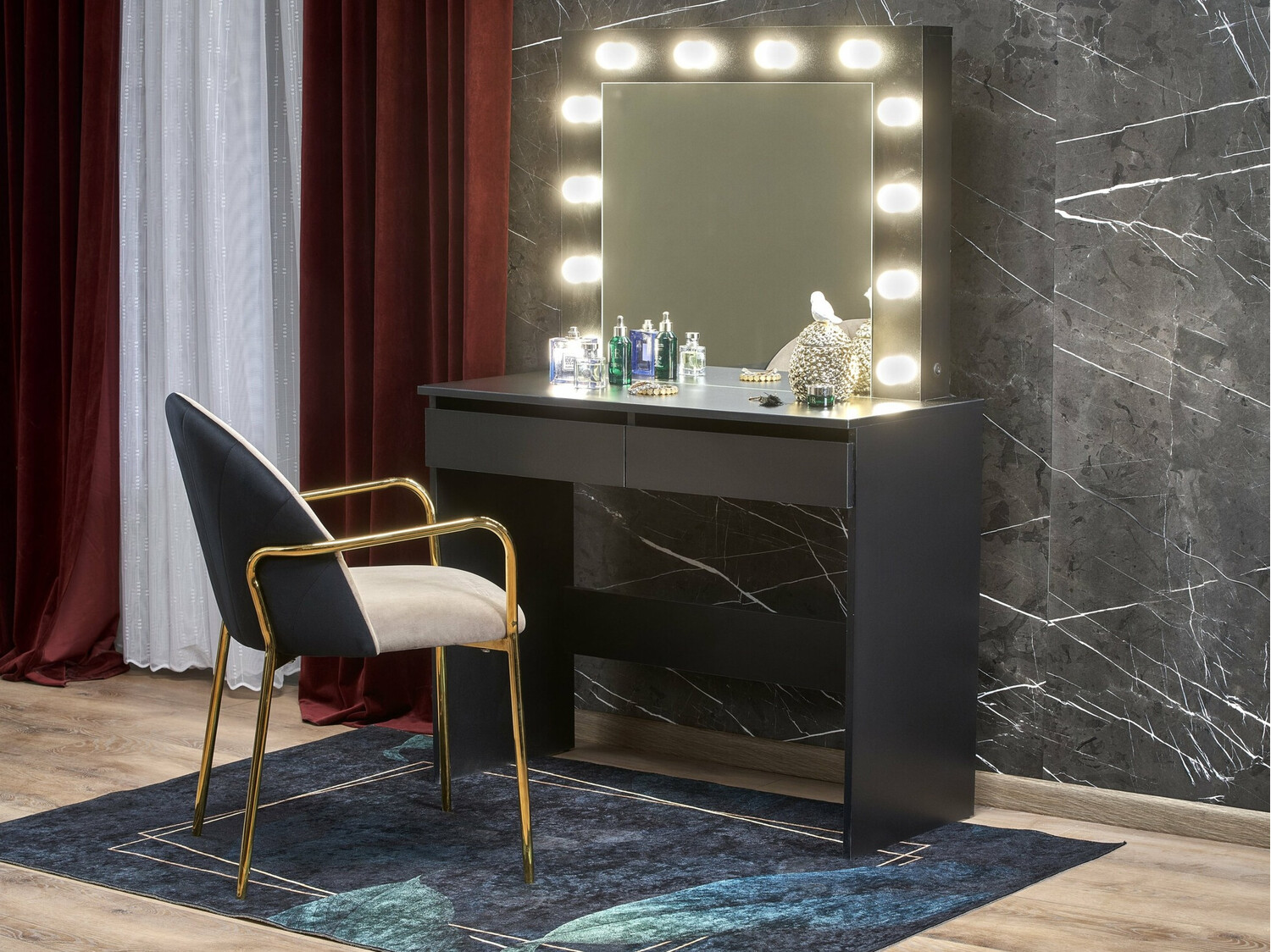 Coiffeuse Houston Gaudium (Noir)