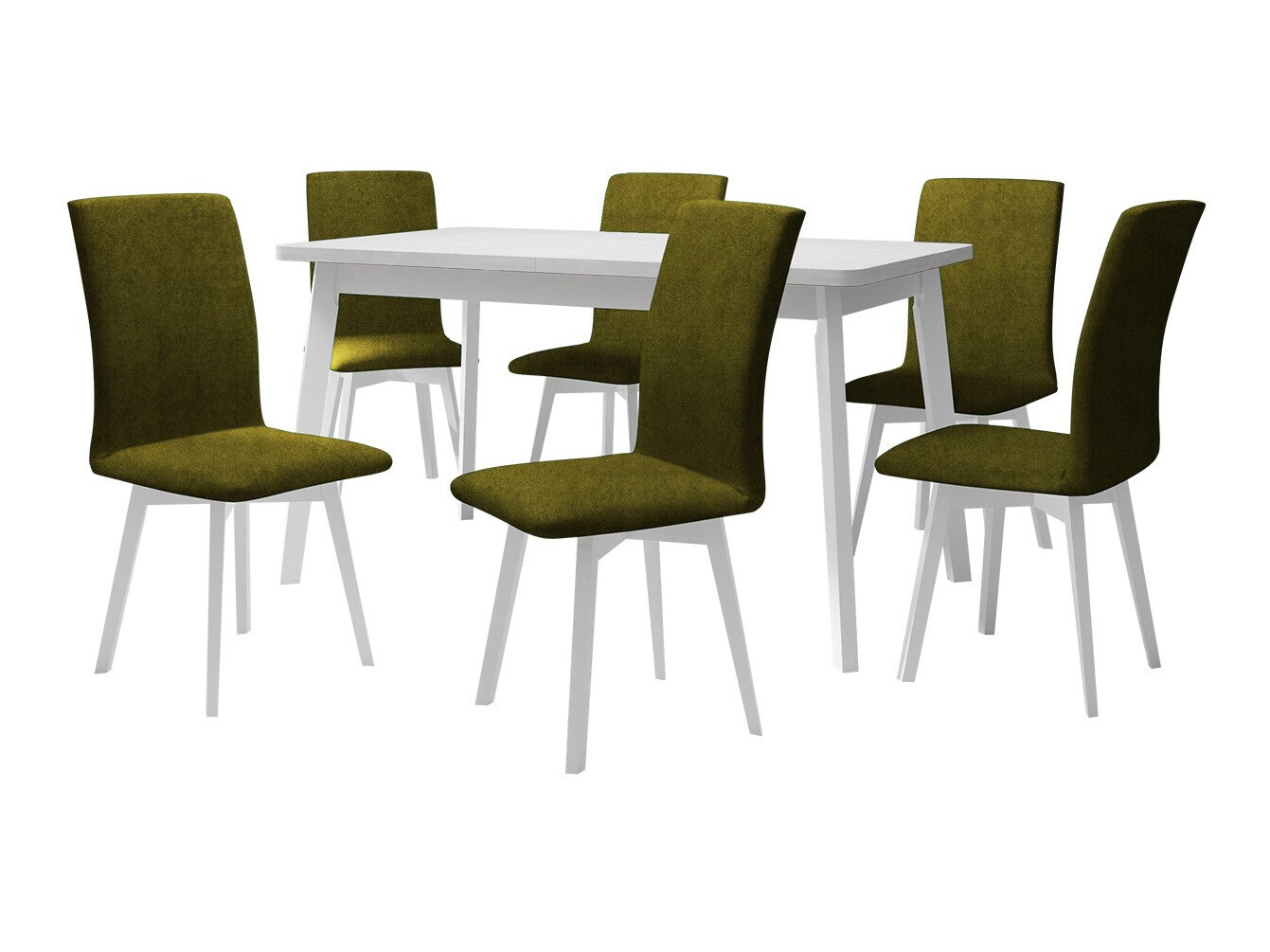 Salle à manger complète Victorville 335 (Blanc)