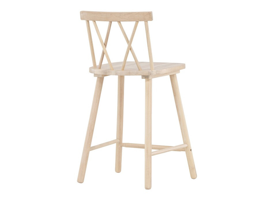 Chaise de bar mi-hauteur Dallas 4202 (Brun clair)