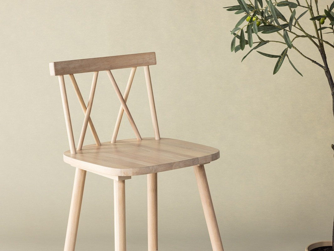 Chaise de bar mi-hauteur Dallas 4202 (Brun clair)