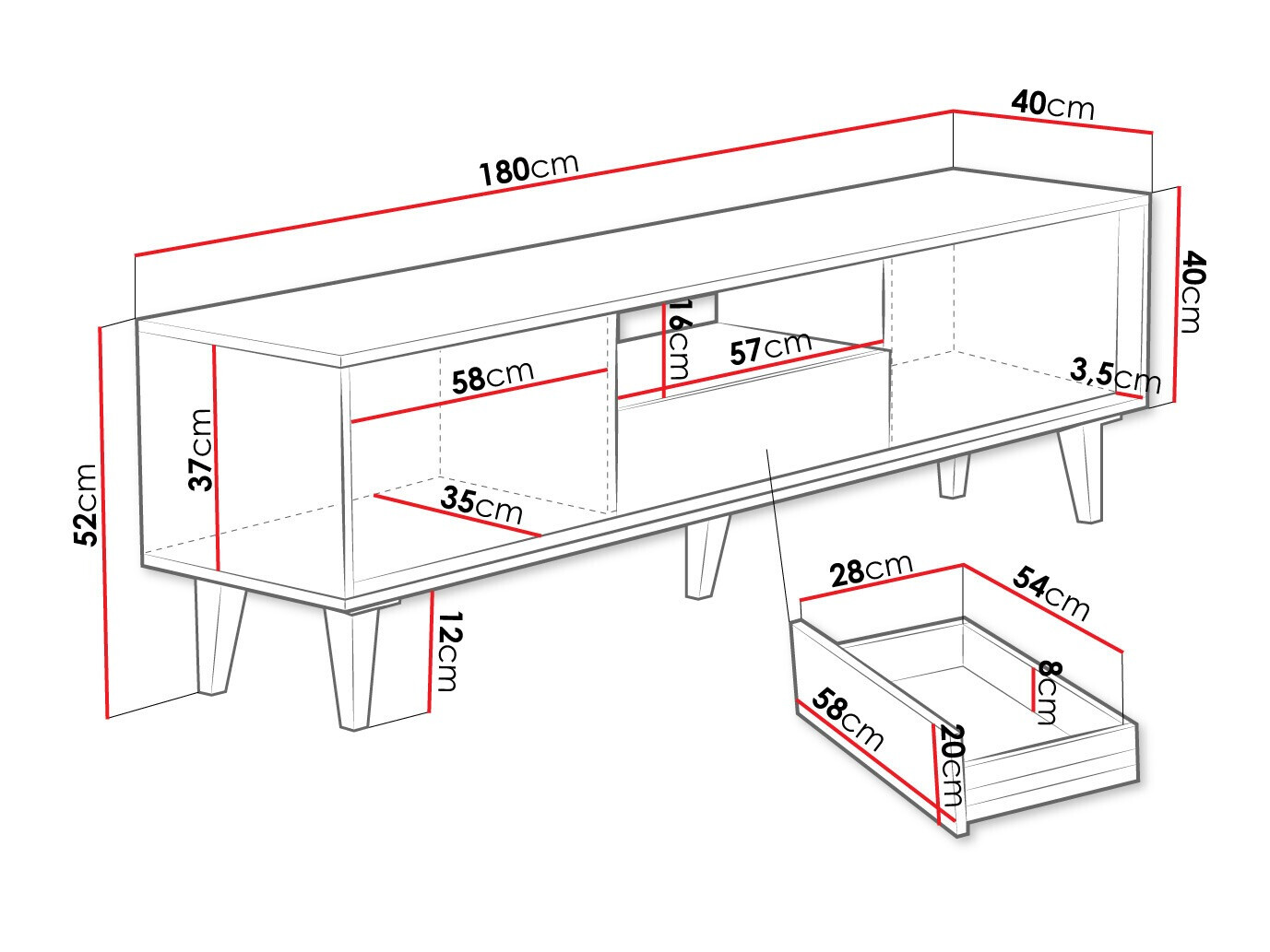 Meuble TV Comfivo Romtori I