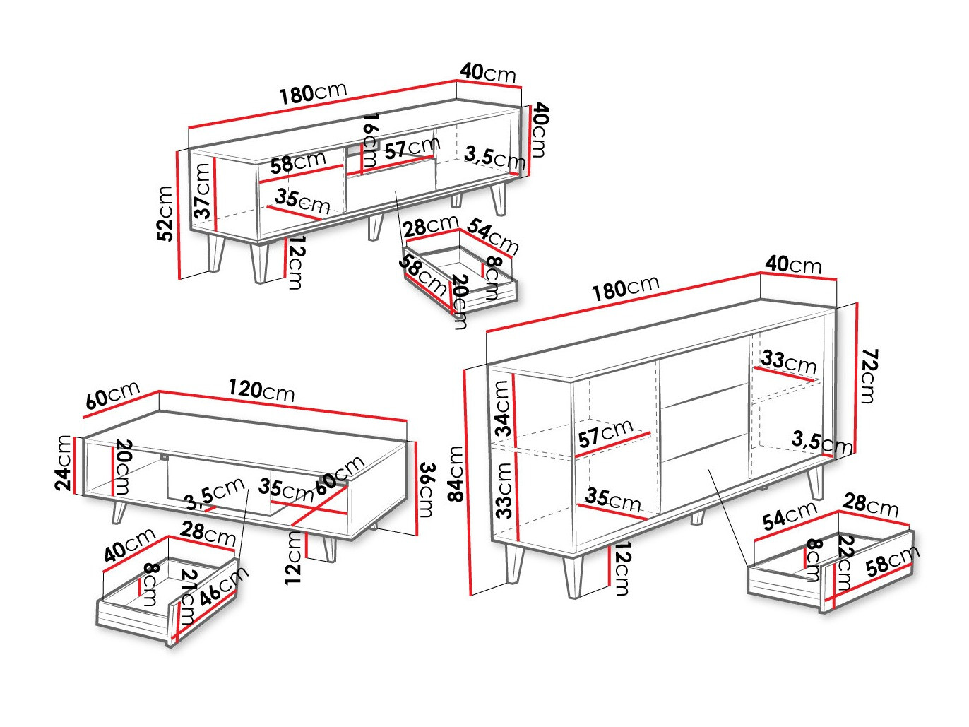 Ensemble de salon Comfivo Romtori