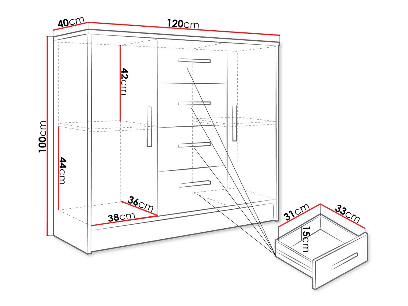 Commode Comfivo Pastor