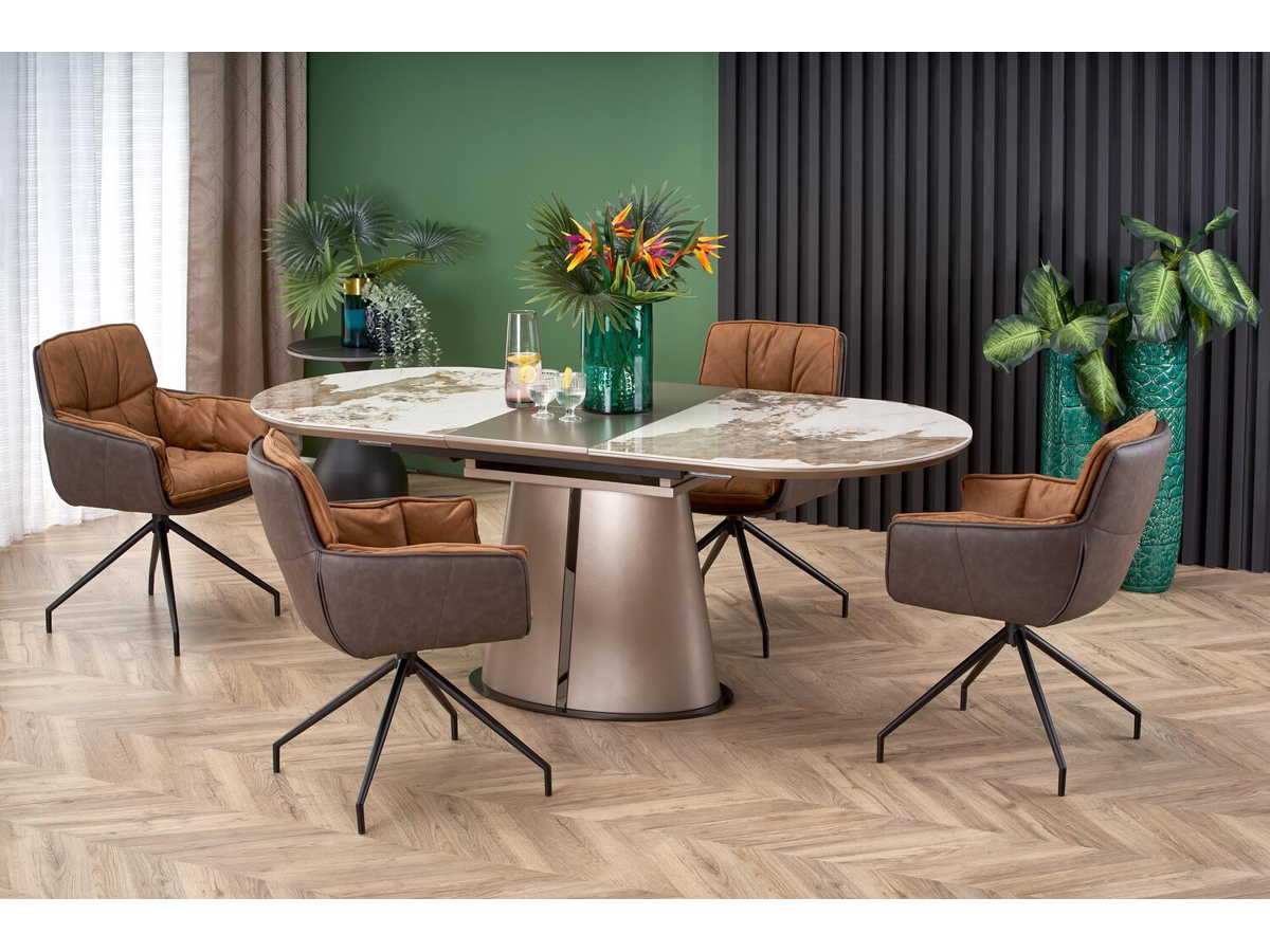 Chaise Houston 1548 (Marron + Brun foncé)