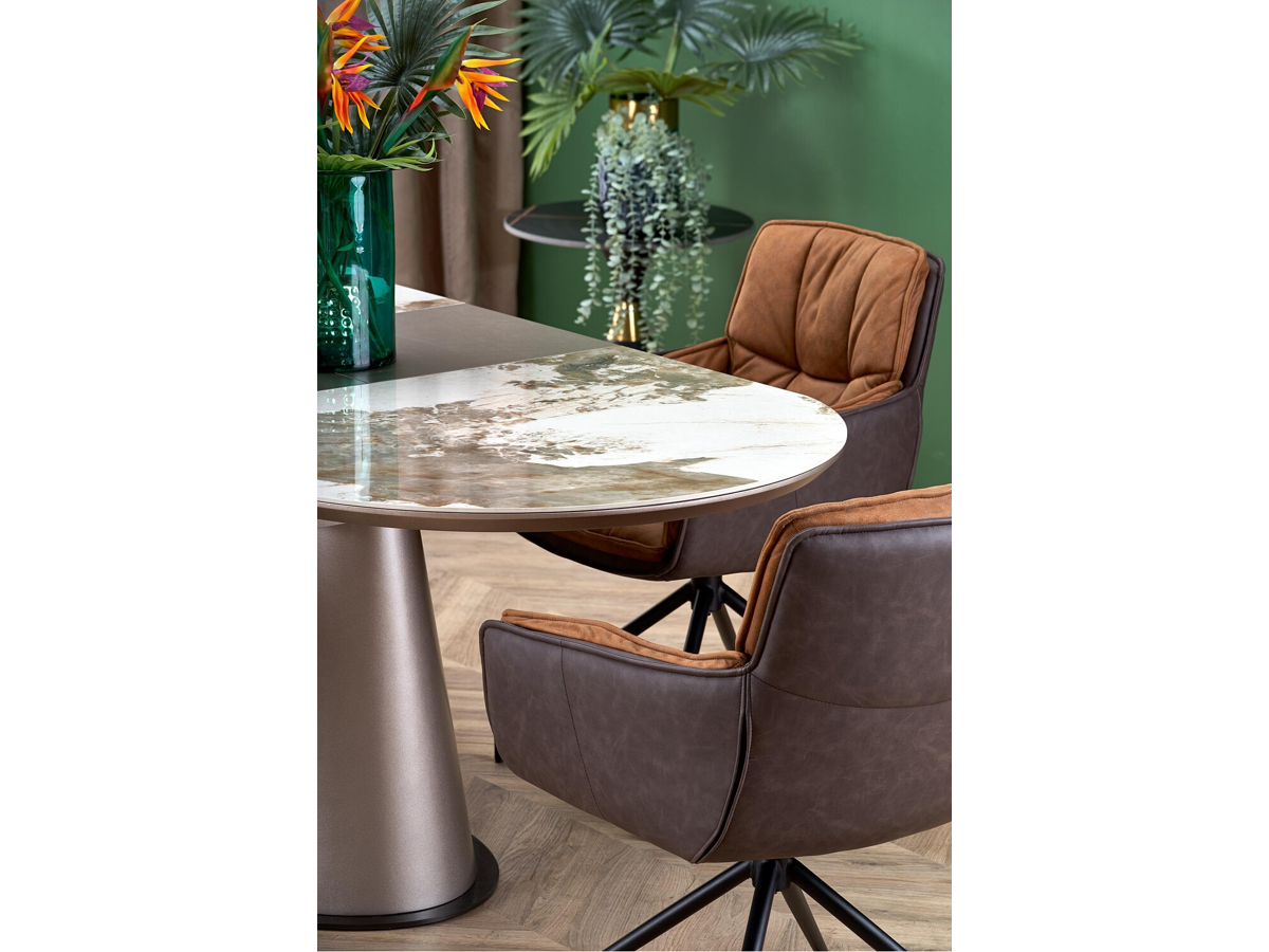 Chaise Houston 1548 (Marron + Brun foncé)