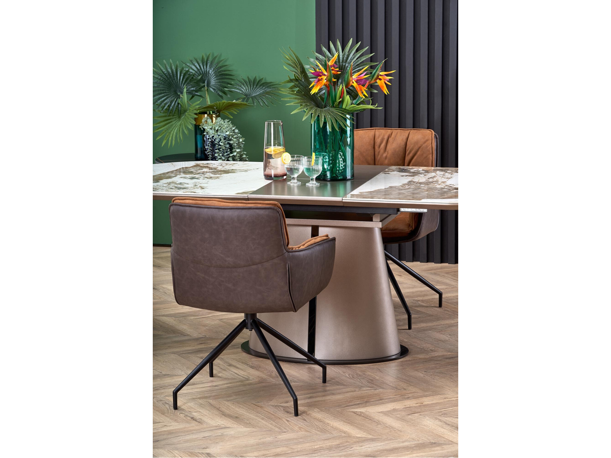 Chaise Houston 1548 (Marron + Brun foncé)