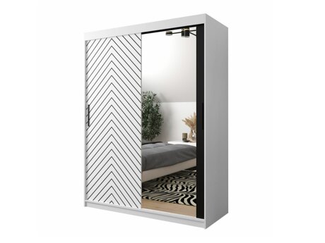 Armoire Hartford 311 (Blanc + Noir)
