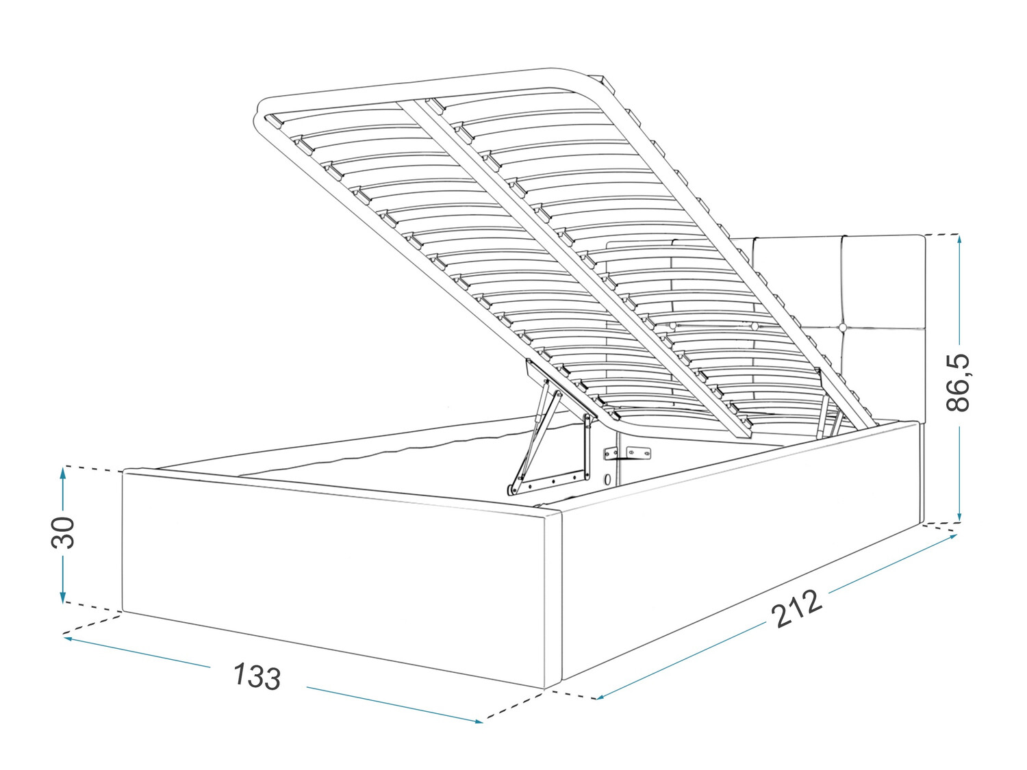 Lit Fairfield 107 (Vert clair)