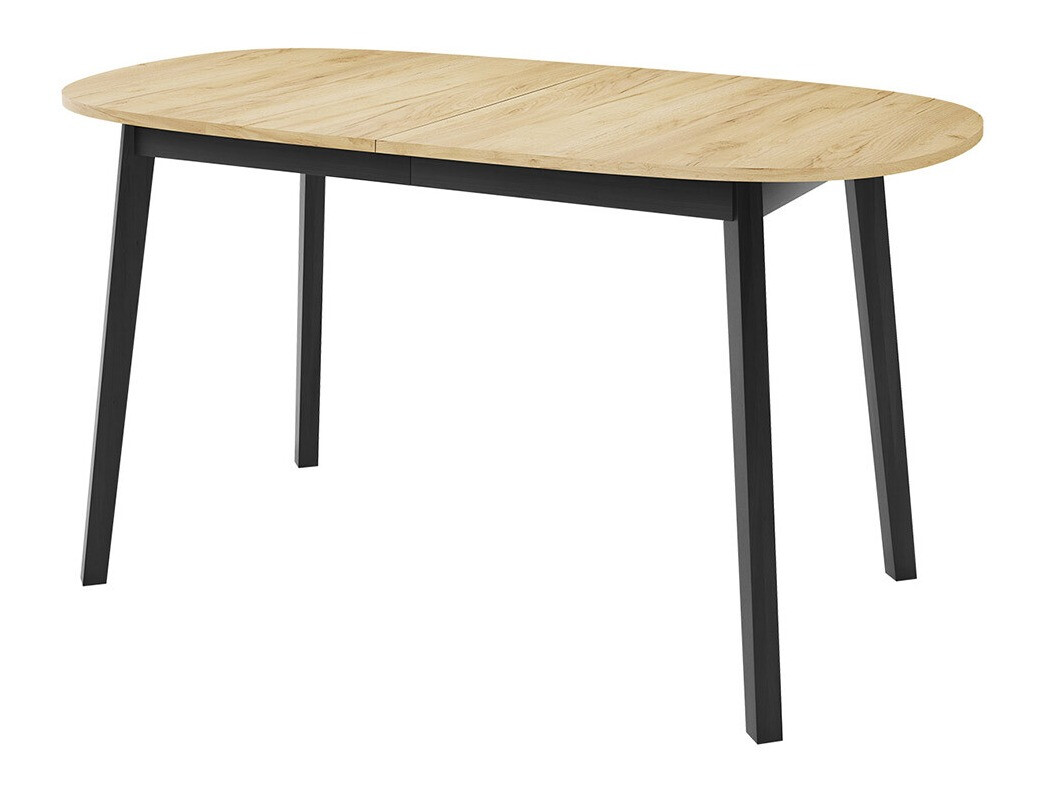 Table Edmond 114 (Chêne doré artisanal + Noir)
