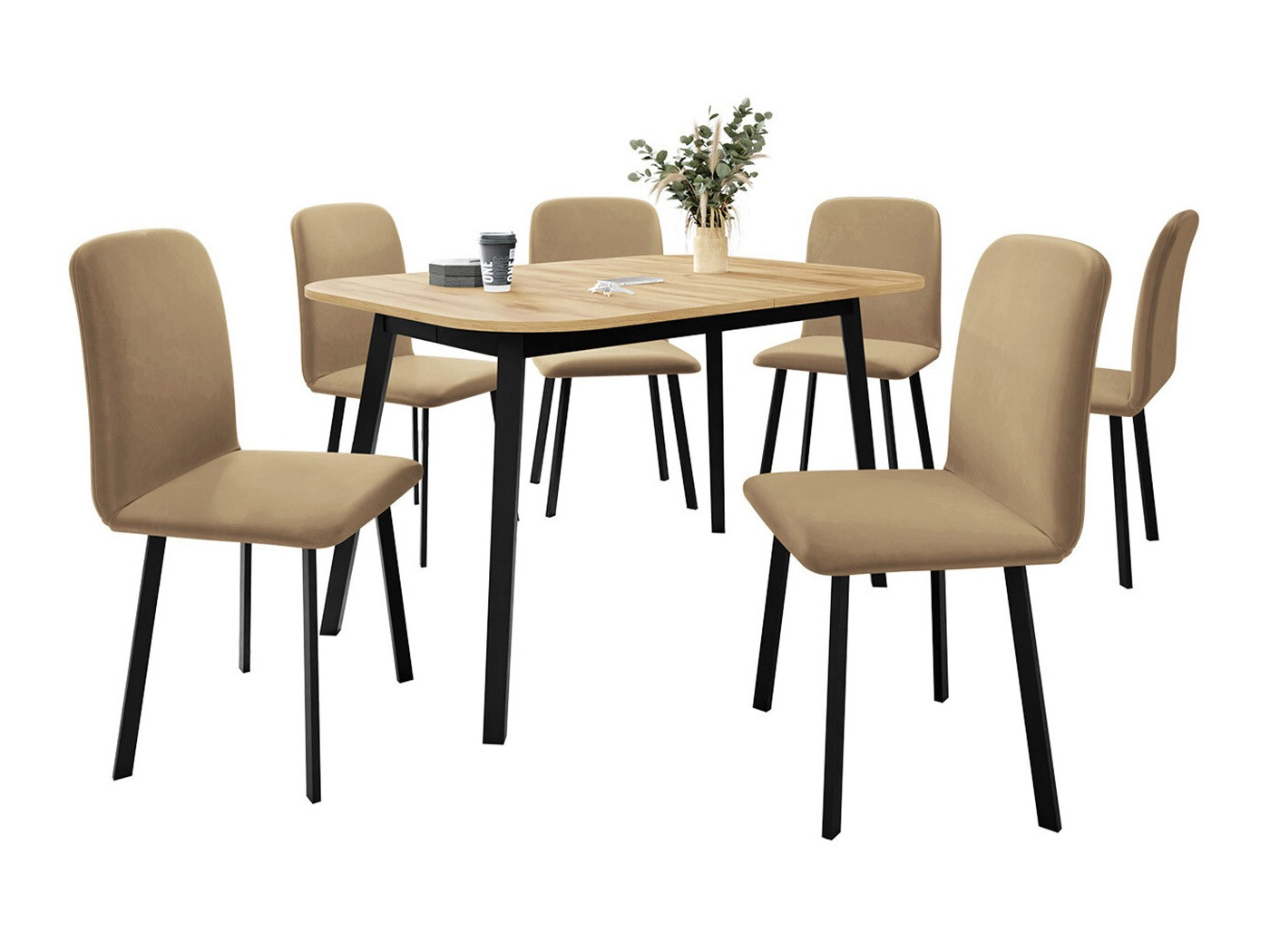 Salle à manger complète Edmond 117 (Amor Velvet 4302)