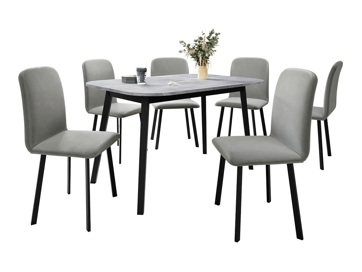 Salle à manger complète Edmond 117 (Amor Velvet 4318)