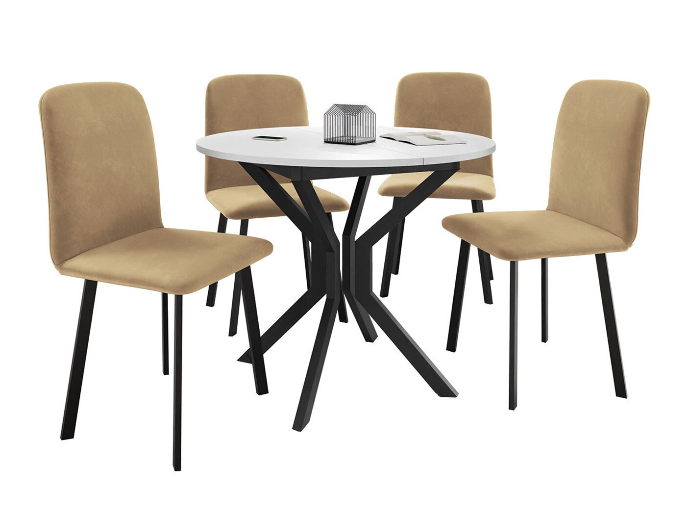 Salle à manger complète Edmond 118 (Amor Velvet 4302)