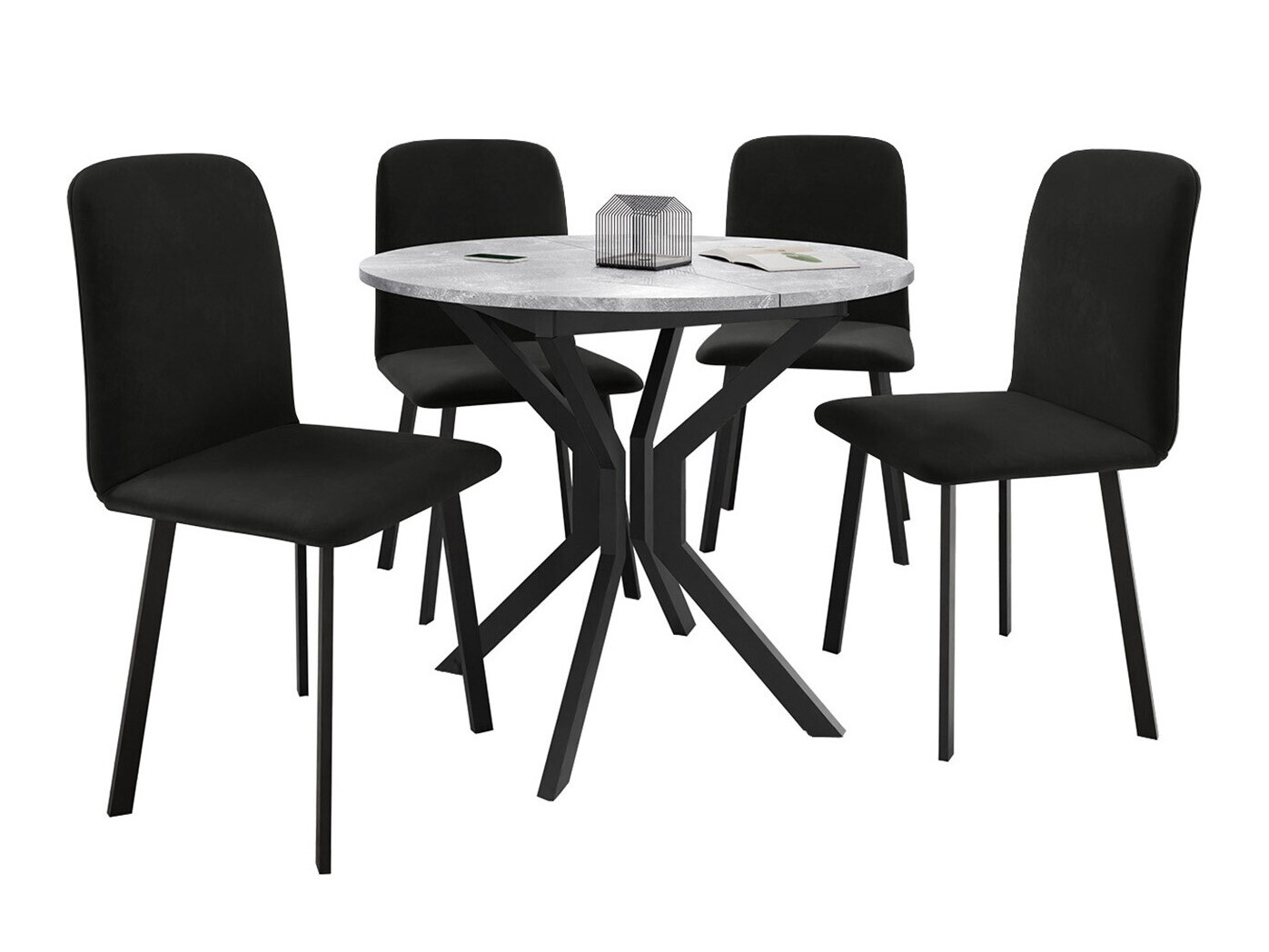Salle à manger complète Edmond 118 (Amor Velvet 4322)