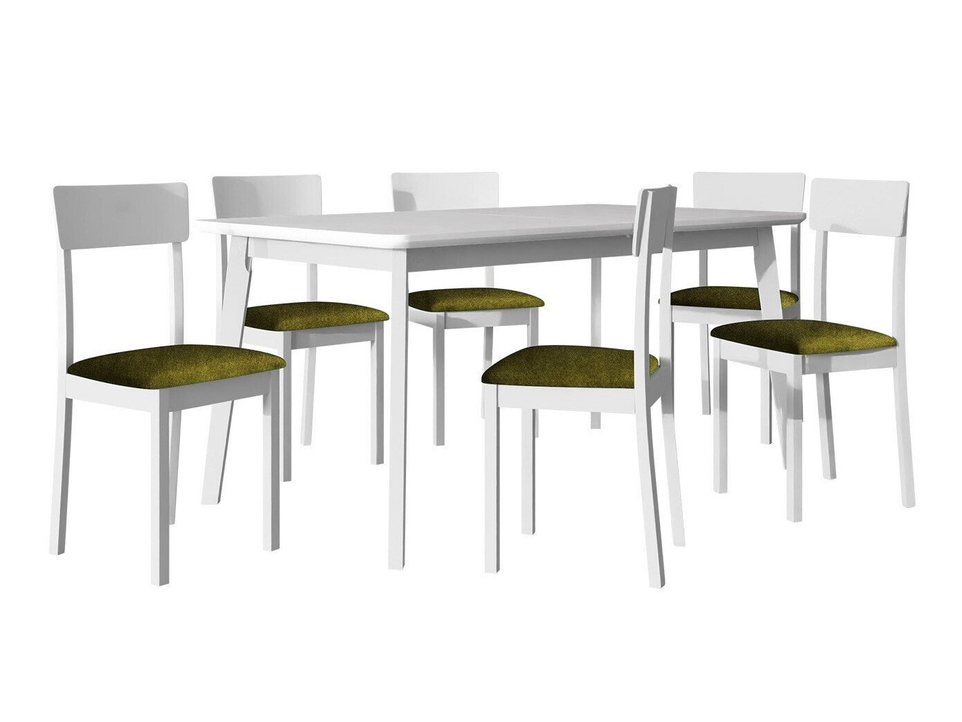 Salle à manger complète Victorville 350 (Blanc)