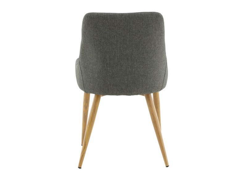 Chaise Dallas 222 (Gris foncé + Marron)