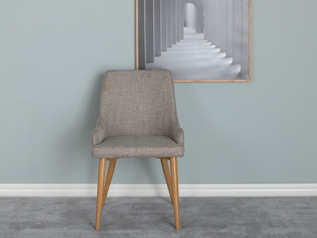Chaise Dallas 222 (Gris + Marron)