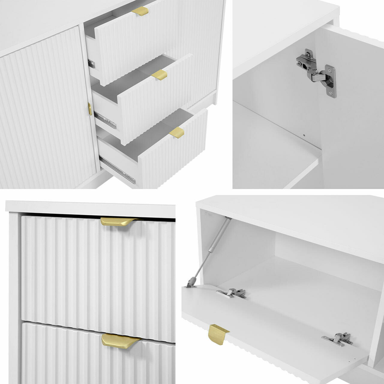 Meuble TV Comfivo Papilio I (Blanc)