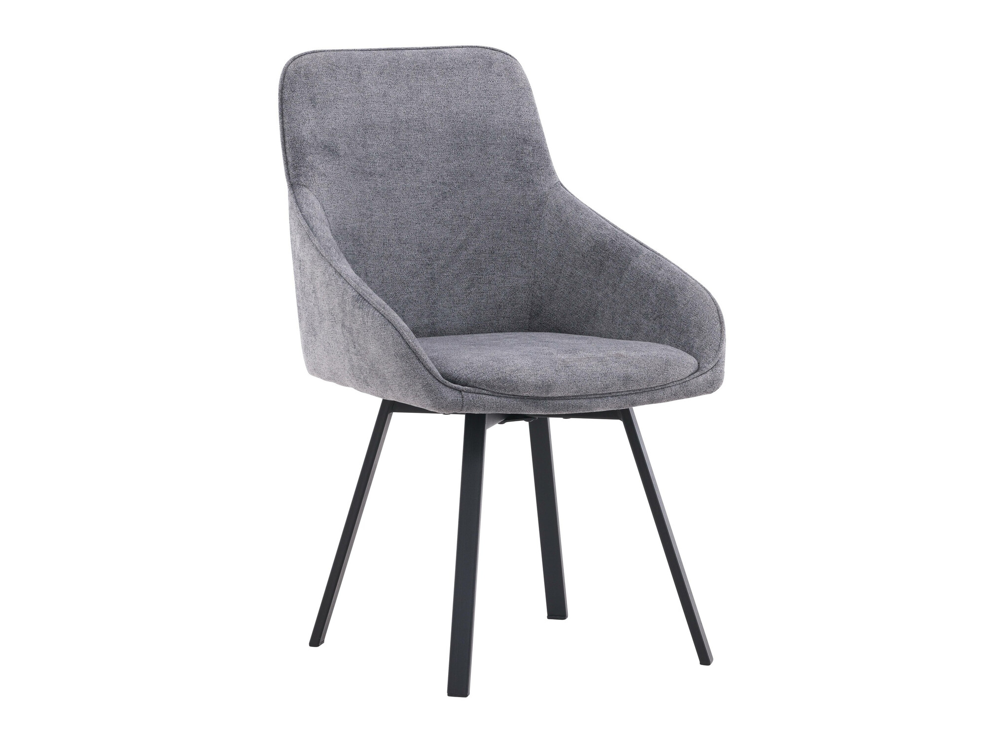 Salle à manger complète Dallas 4335 (Noir + Gris foncé)