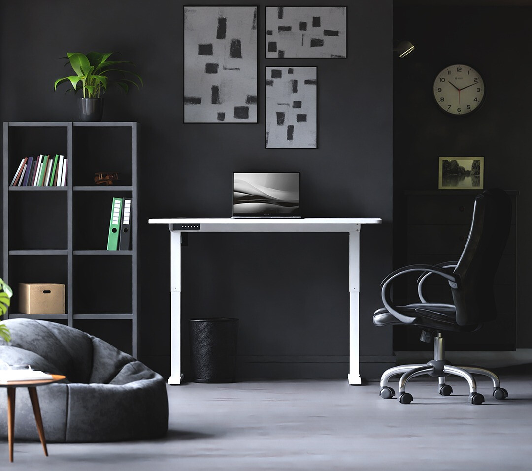 Bureau réglable en hauteur Lodi 100 (Blanc)