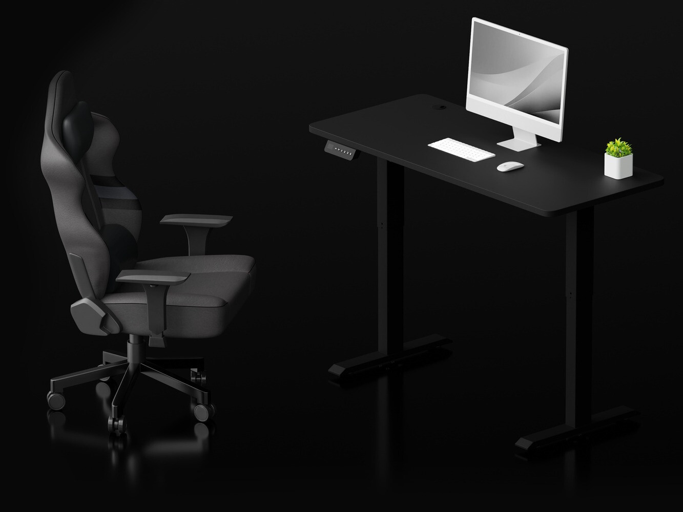 Bureau réglable en hauteur Lodi 100 (Noir)