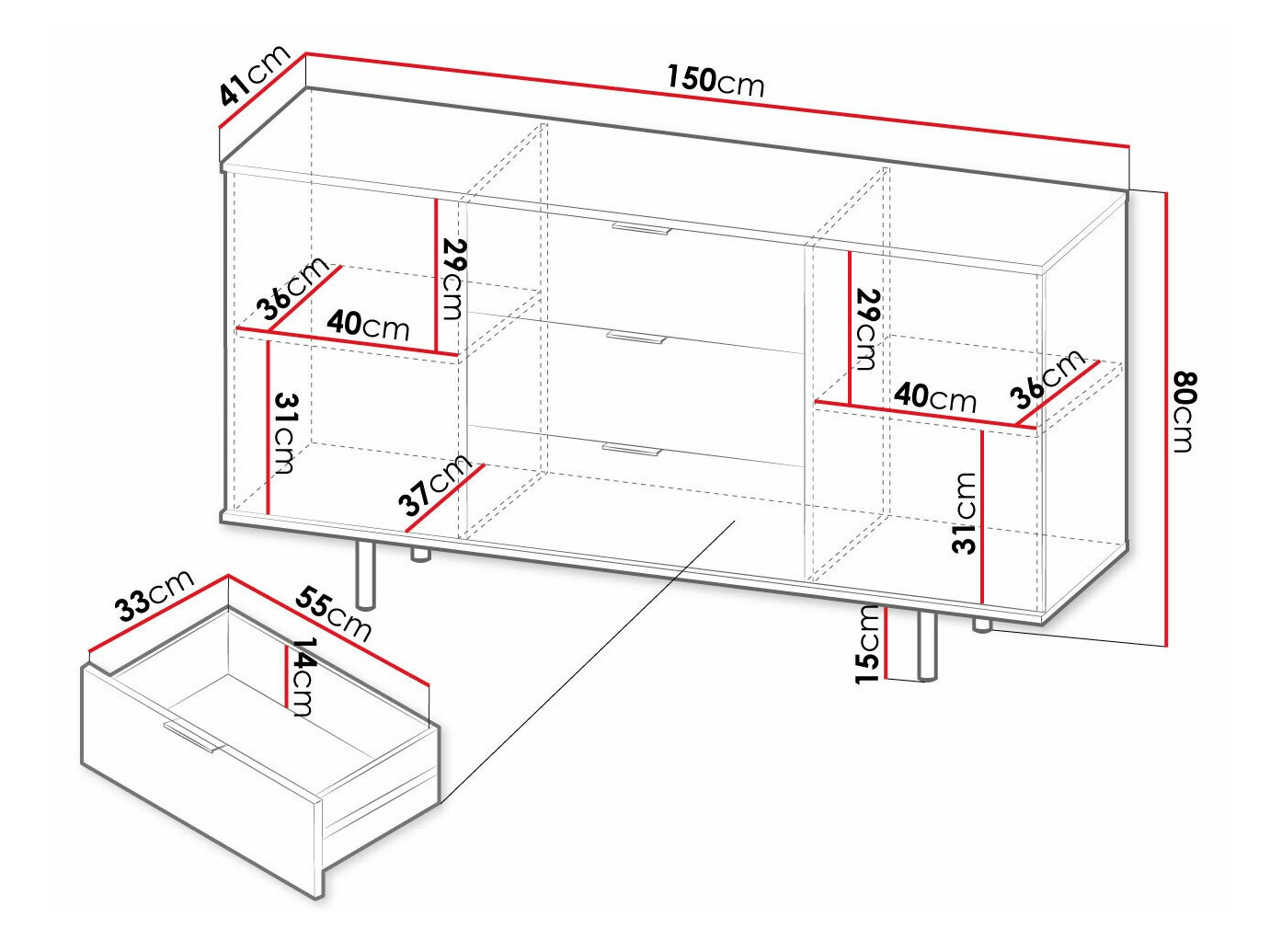 Commode Decus I (Cachemire)