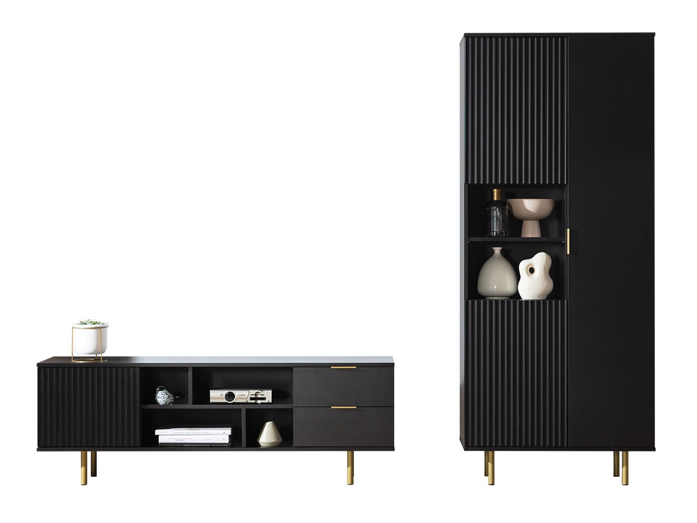 Ensemble de salon Decus III (Noir)