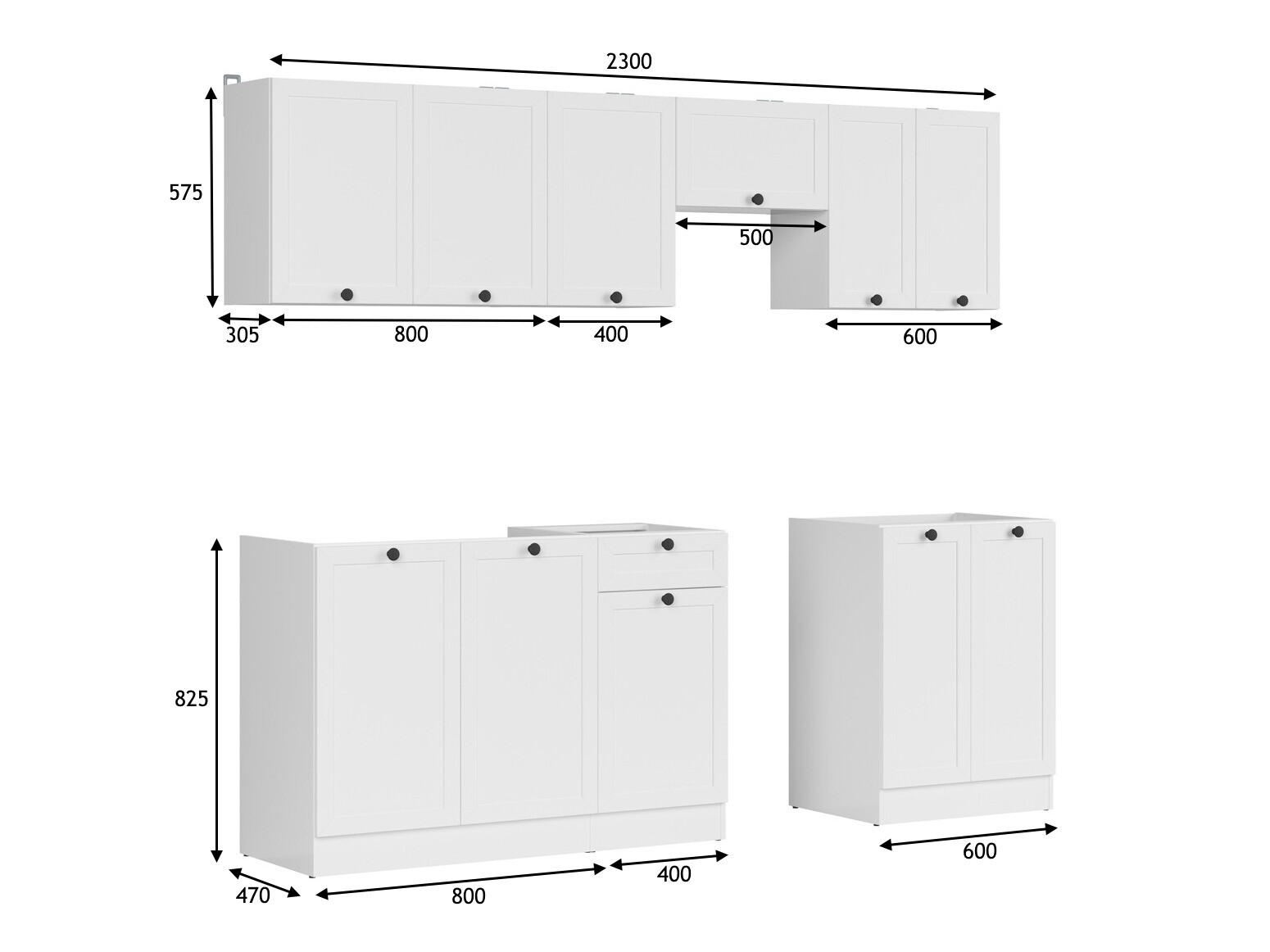 Cuisine complète modulaire Classic White 120