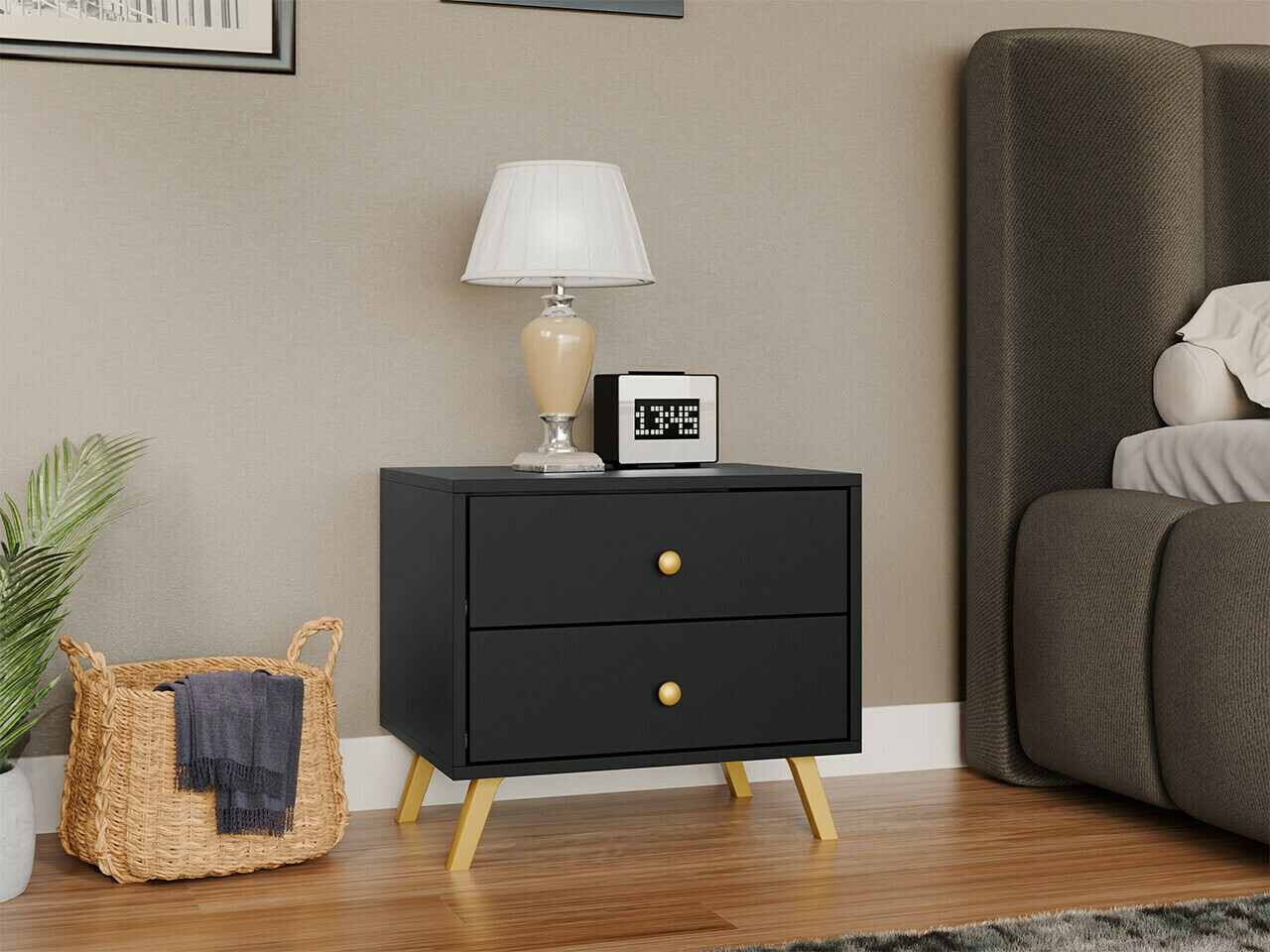 Table de chevet Monfera 101 (Noir)