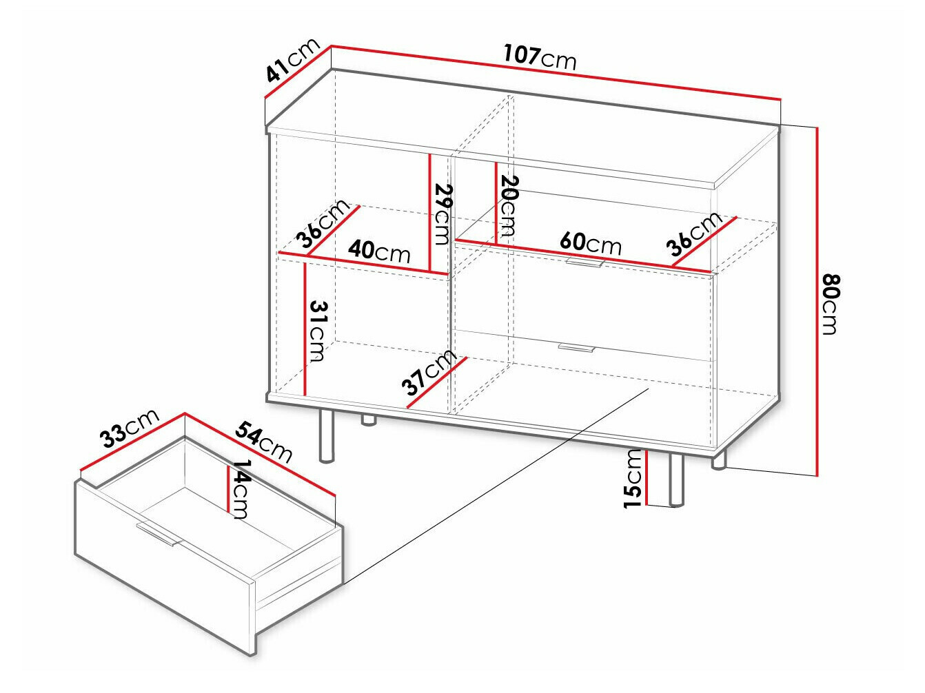 Commode Decus (Cachemire)