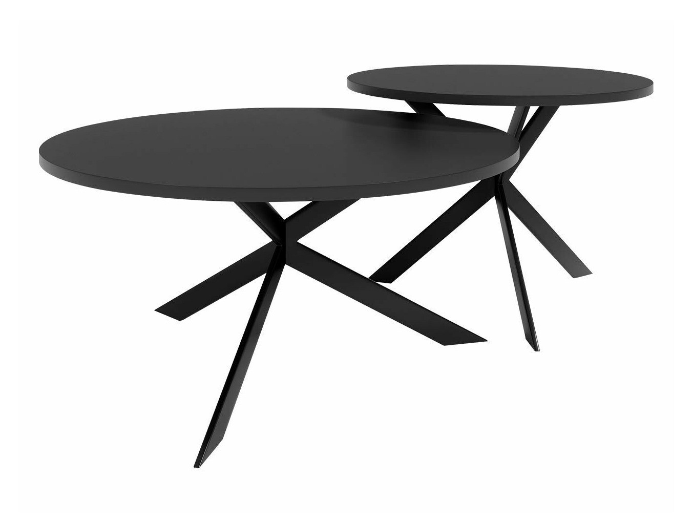 Ensemble tables basses Oswego 108 (Noir)