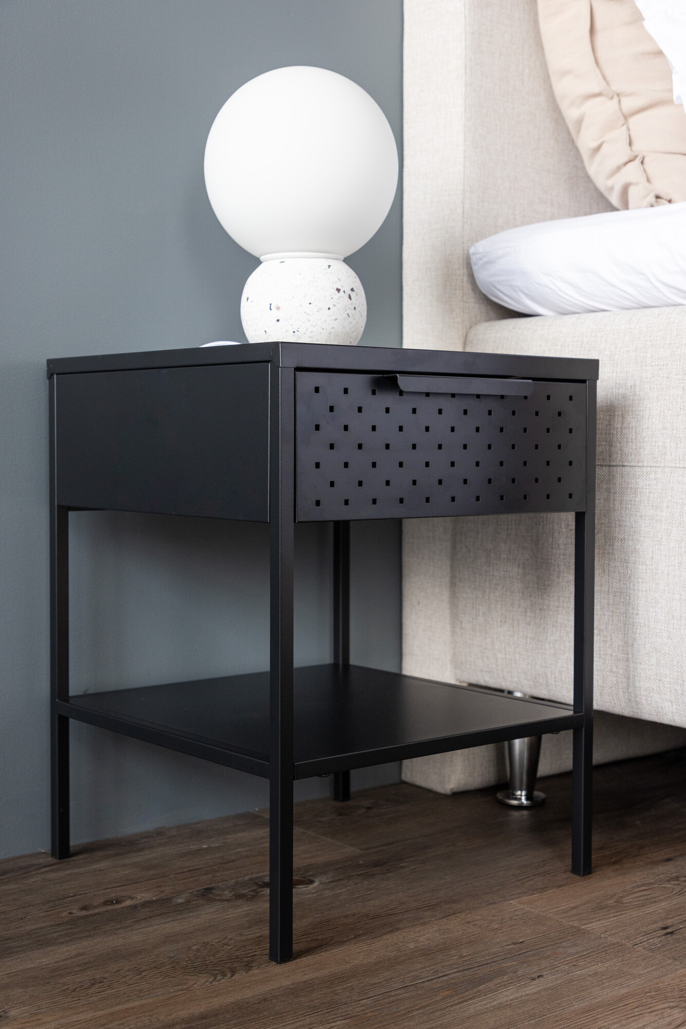 Table de chevet Dallas 4299 (Noir)