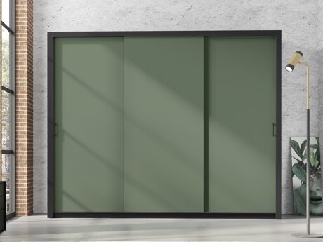 Armoire Murrieta 193 (Noir + Vert)