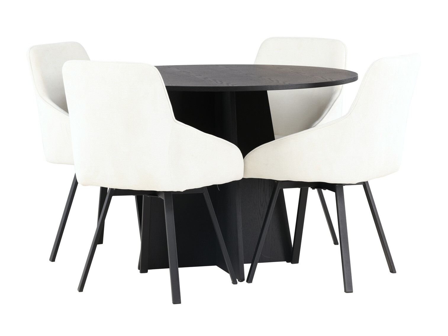 Salle à manger complète Dallas 4325 (Beige + Noir)