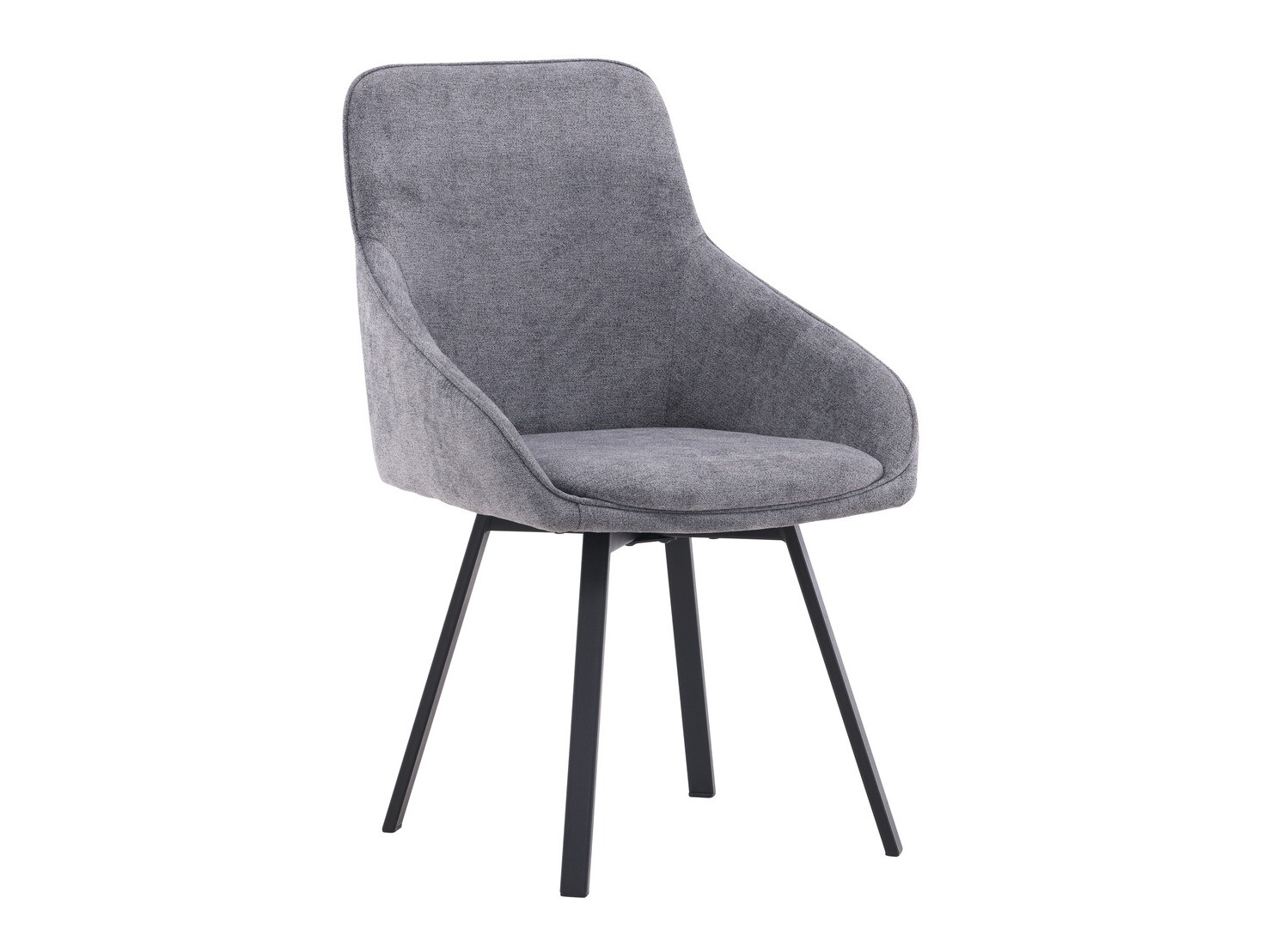 Salle à manger complète Dallas 4325 (Gris foncé + Noir)