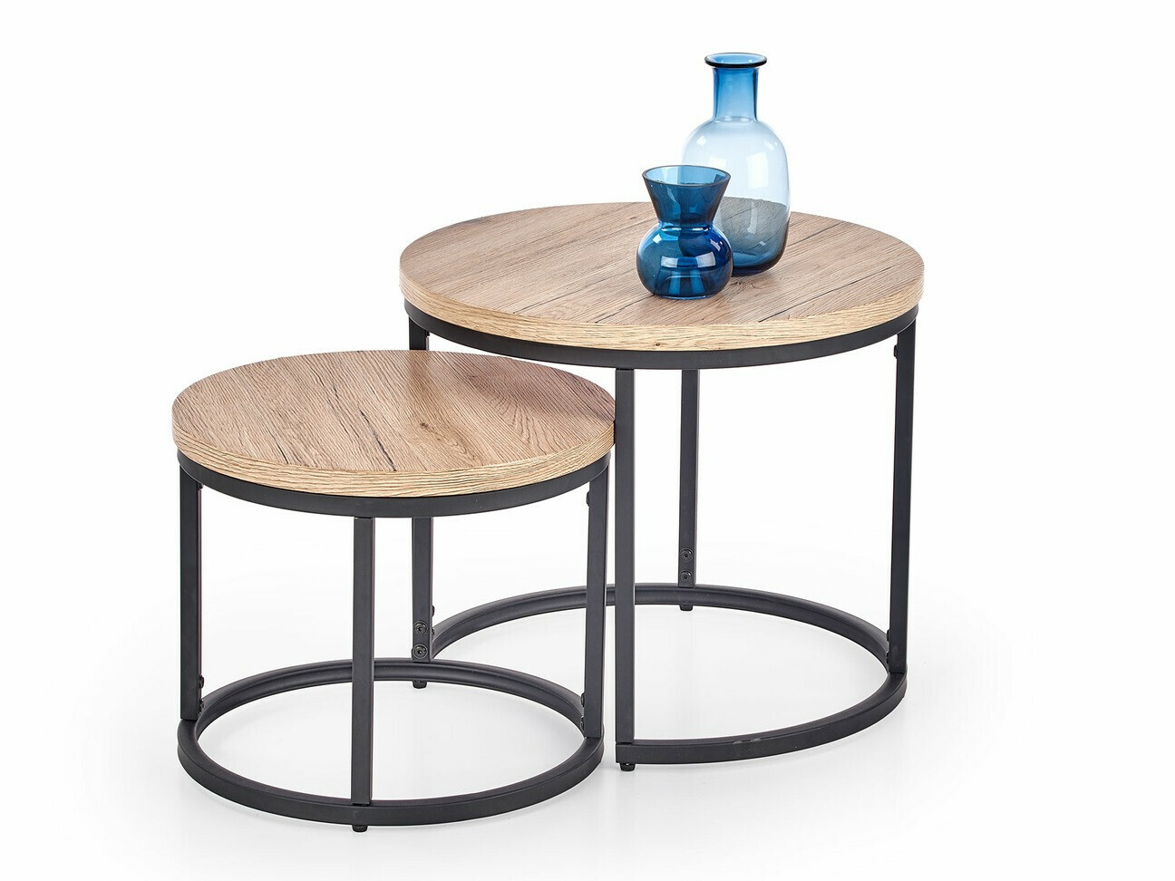 Ensemble tables basses Houston 951 (Chêne de san remo + Noir)