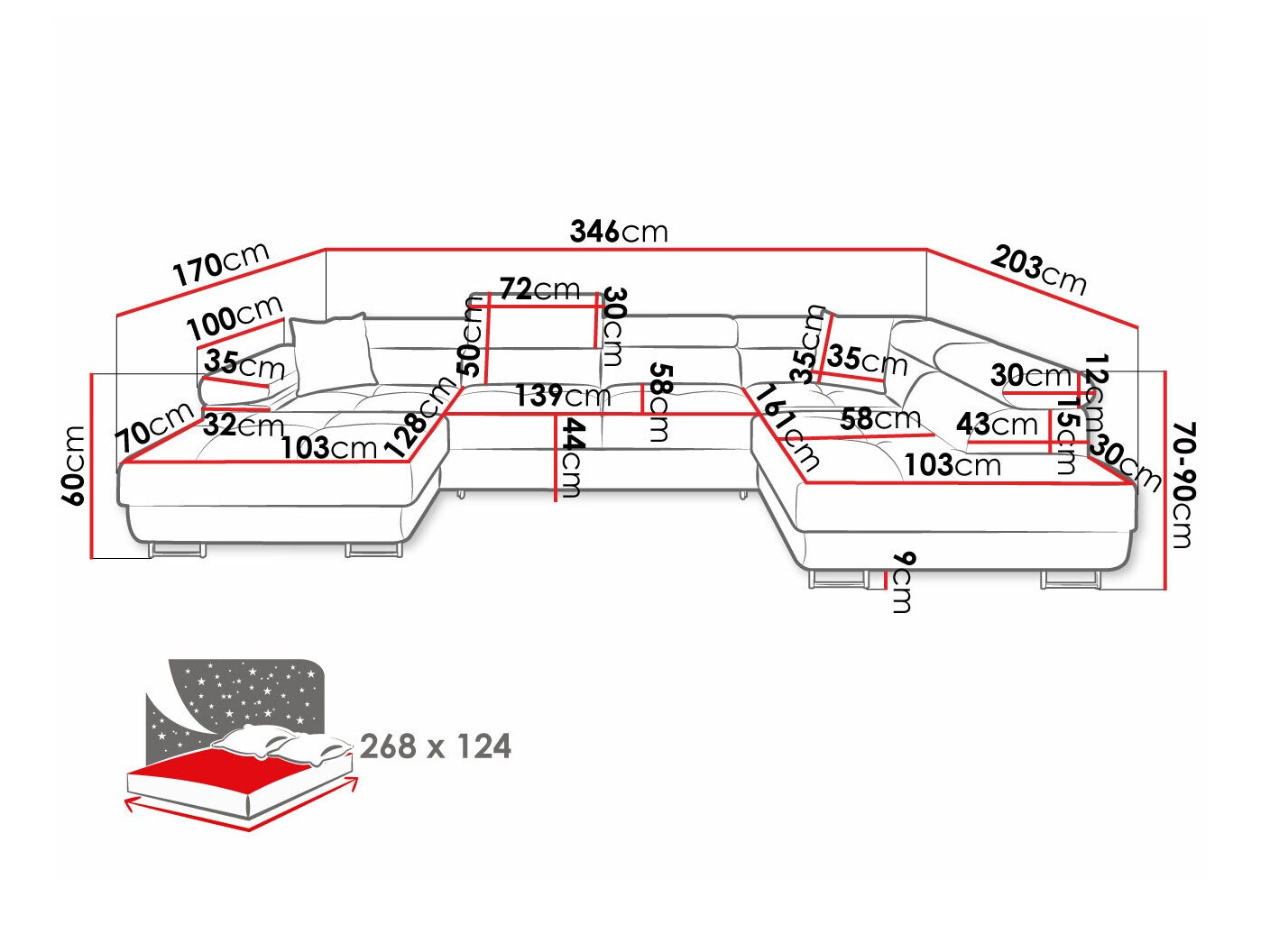 Canapé d'angle Comfivo Vinetum III (Manila 02)