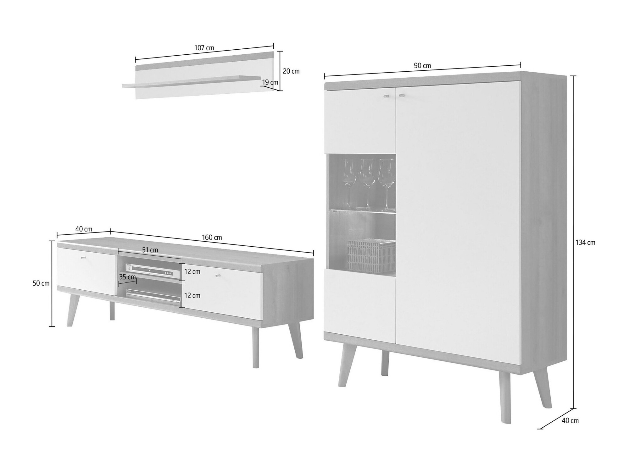 Ensemble de salon Elbfiou 115