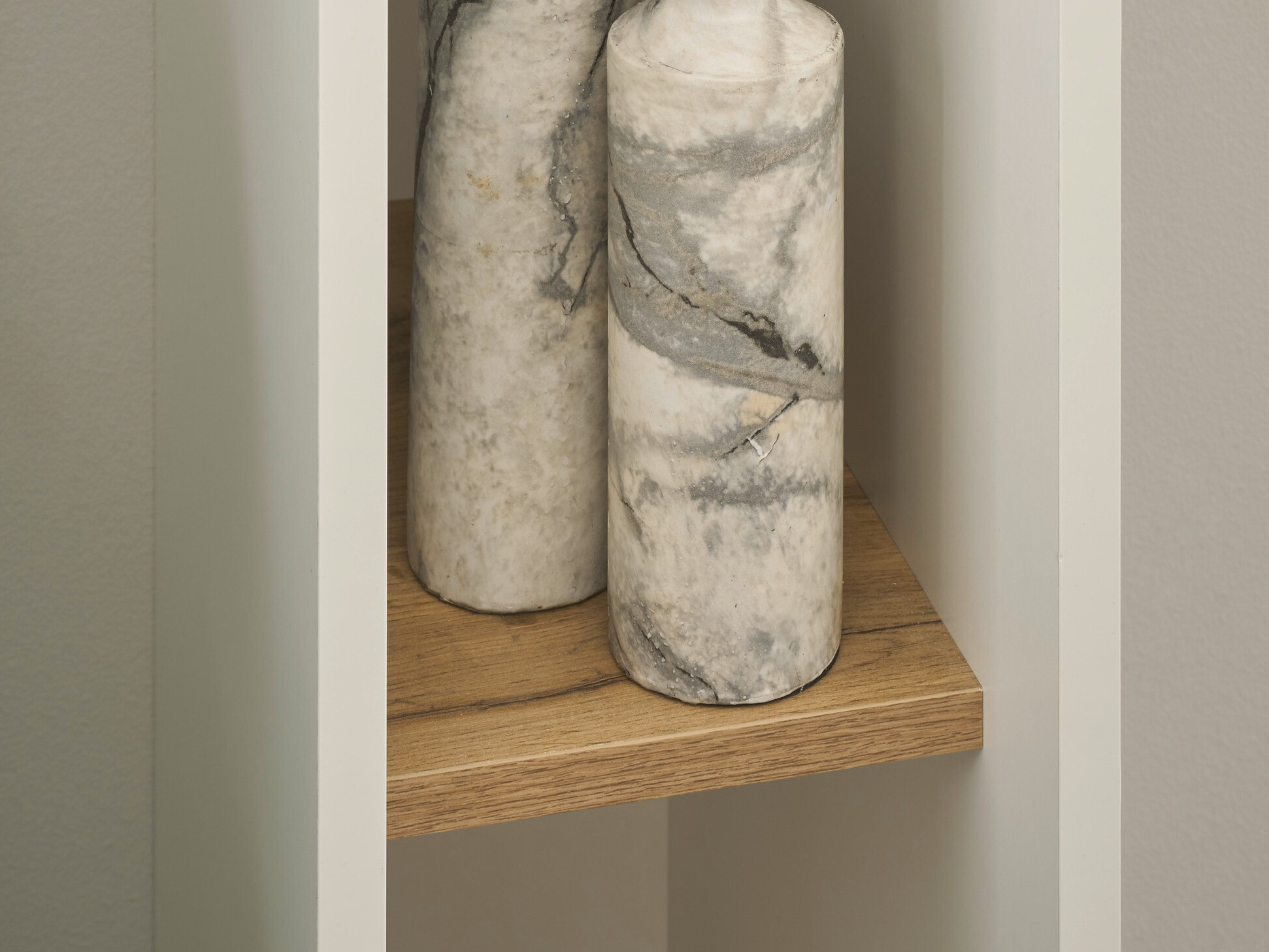 Étagère Elbsori 106 (Blanc + Chêne wotan)