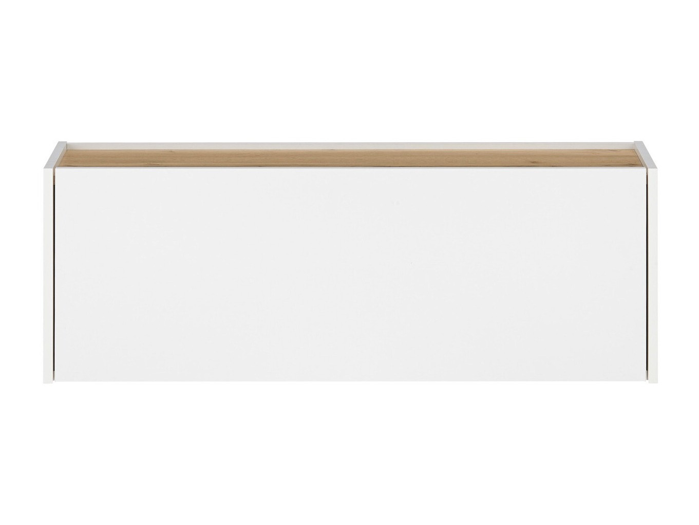 Armoire murale Elbsori 109 (Blanc + Chêne wotan)