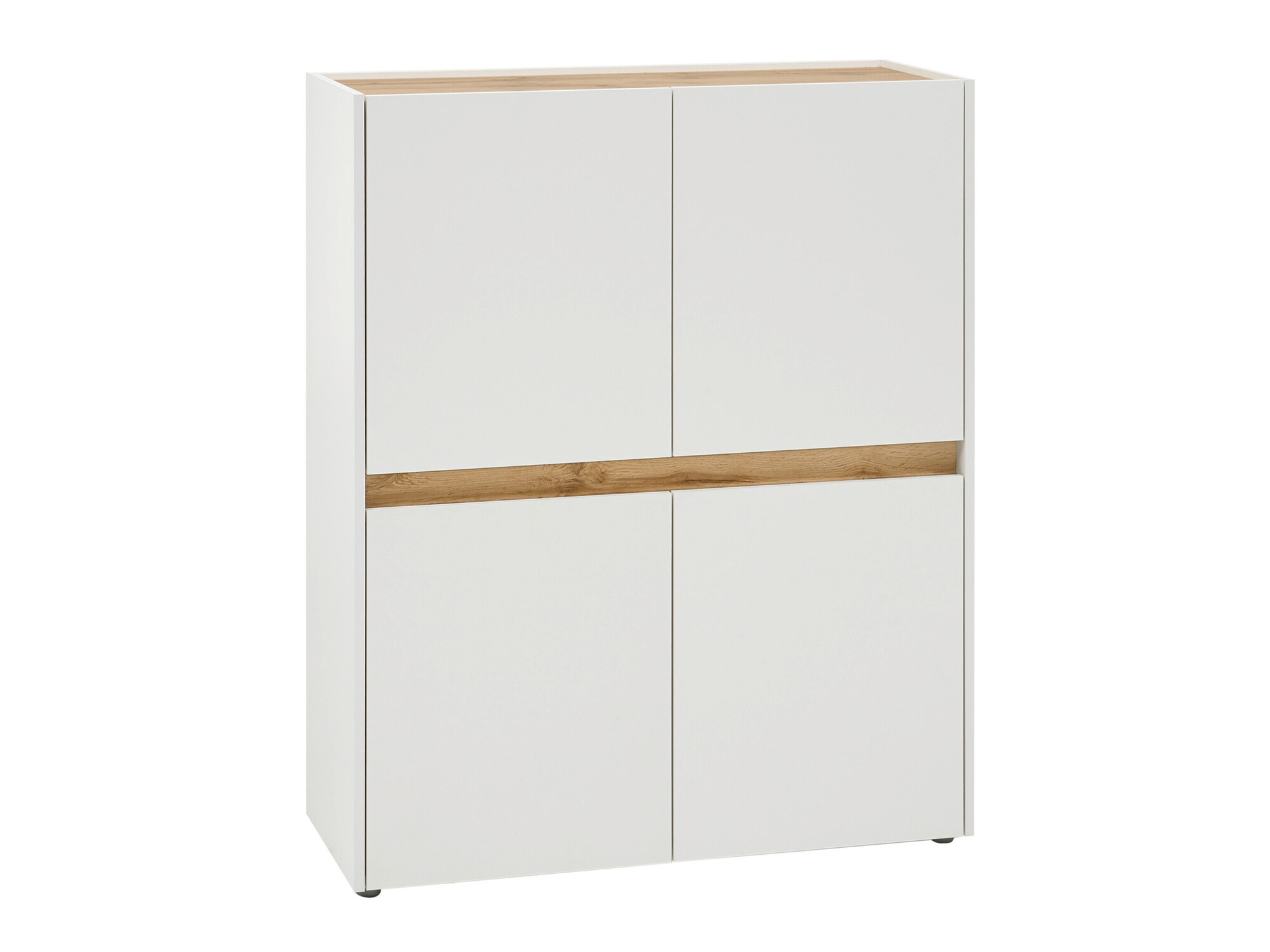 Buffet Elbsori 111 (Blanc + Chêne wotan)