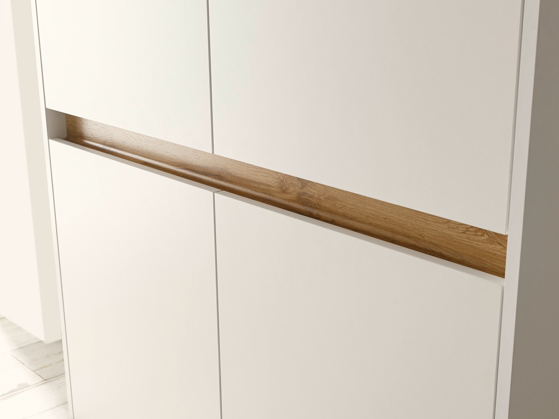 Buffet Elbsori 111 (Blanc + Chêne wotan)