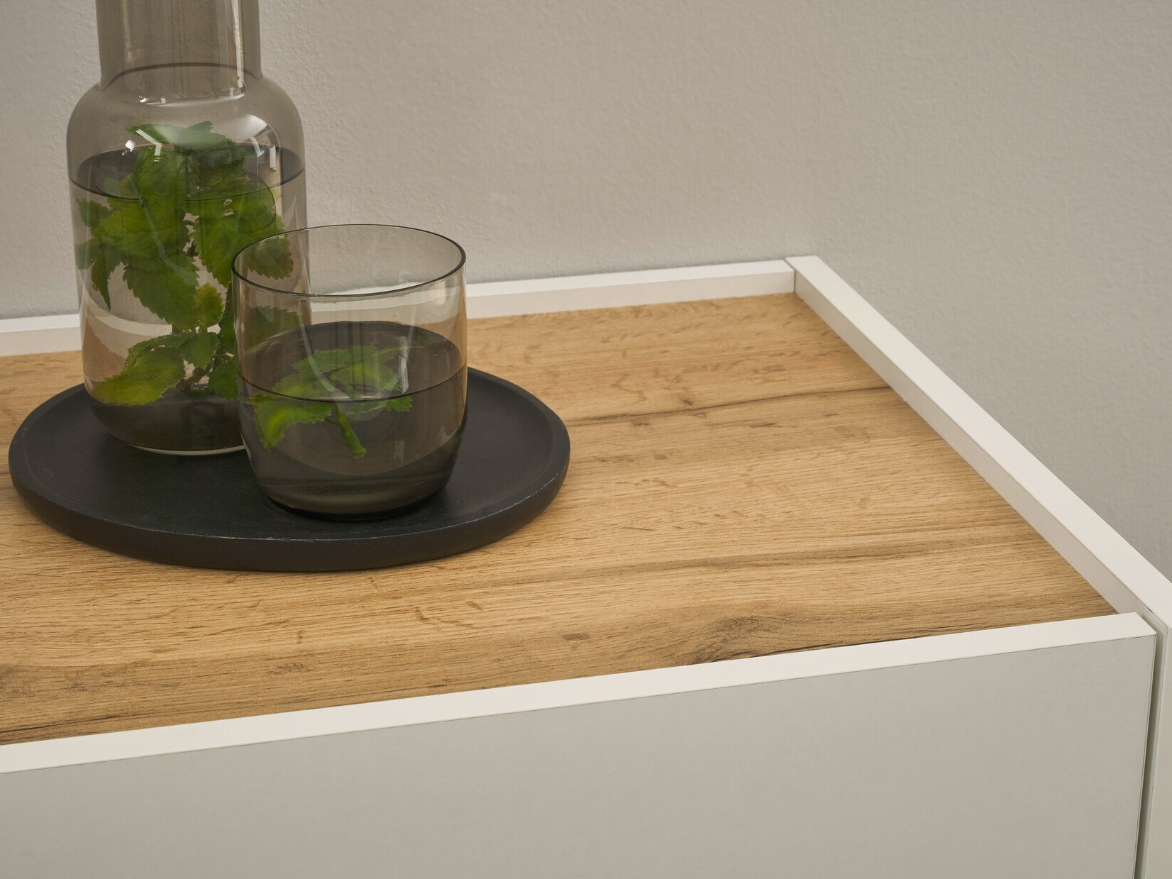 Bureau Elbsori 107 (Blanc + Chêne wotan)