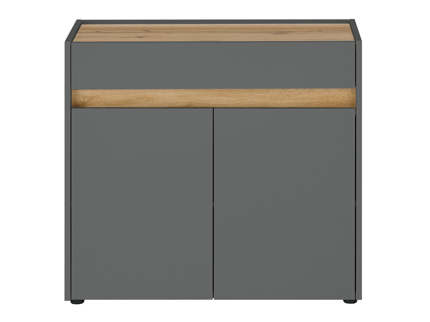 Commode Elbsori 110 (Anthracite + Chêne wotan)