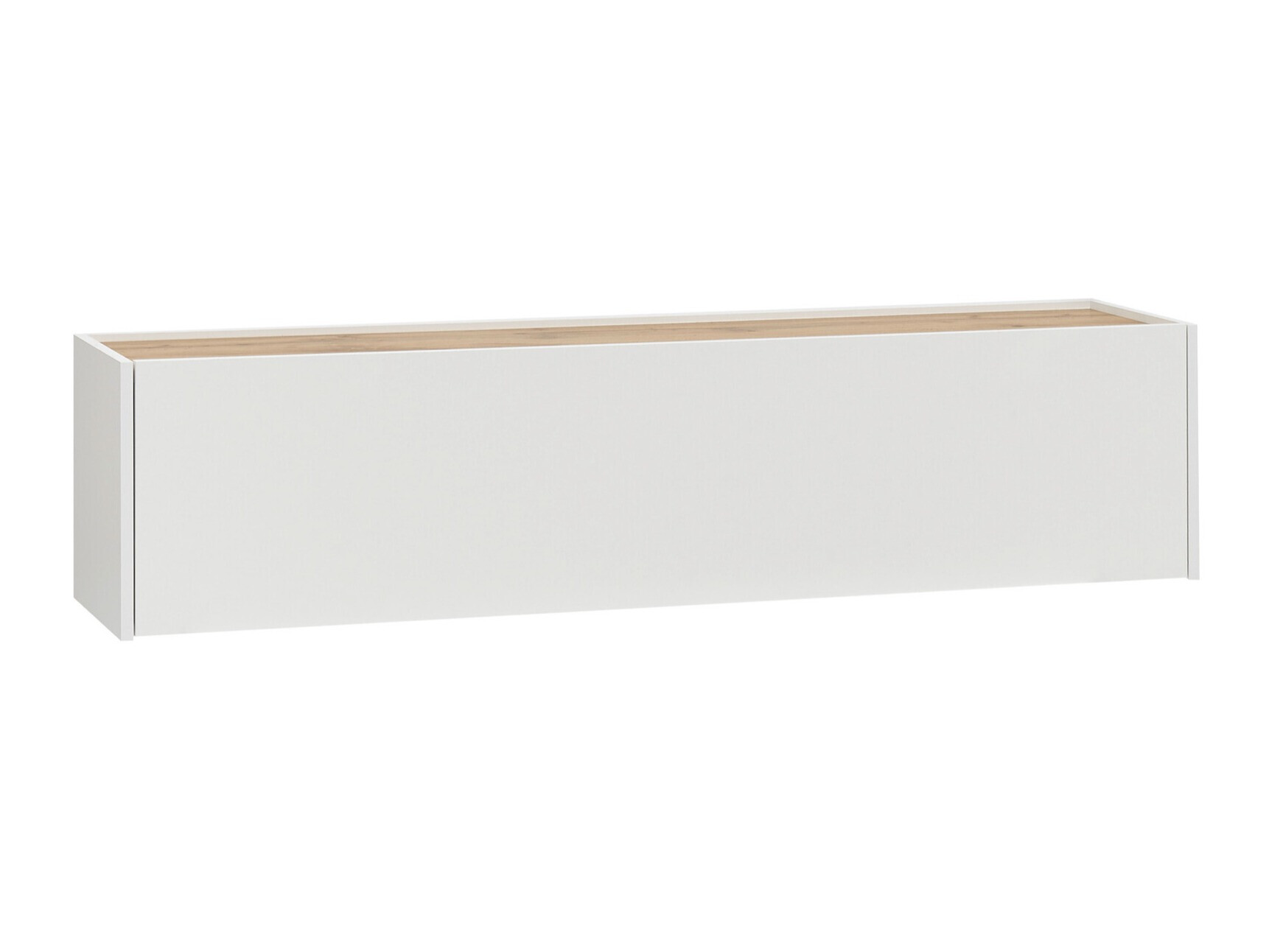 Meuble TV Elbsori 108 (Blanc + Chêne wotan)