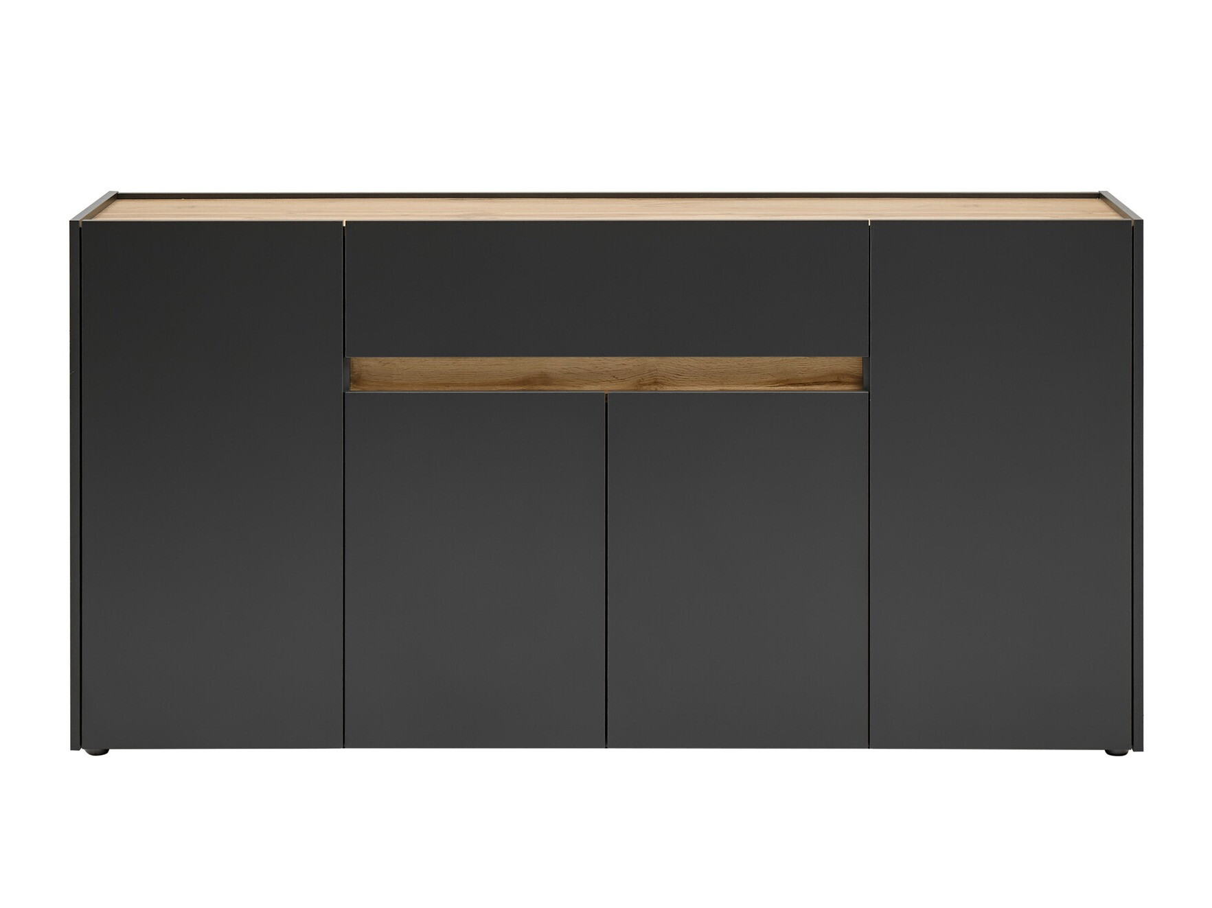 Commode Elbsori 117 (Anthracite + Chêne wotan)