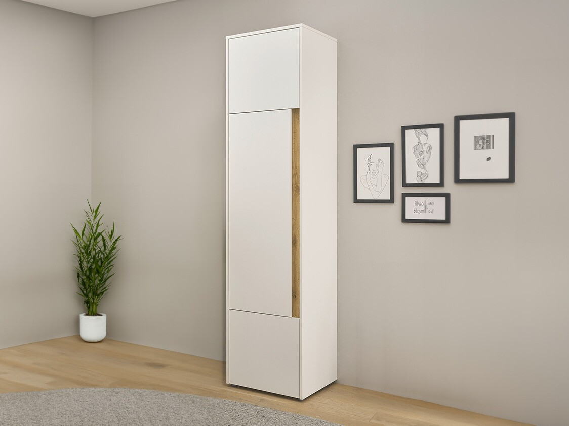 Étagère Elbsori 103 (Blanc + Chêne wotan)