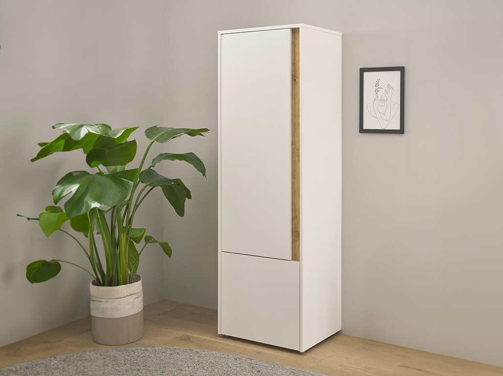 Étagère Elbsori 104 (Blanc + Chêne wotan)